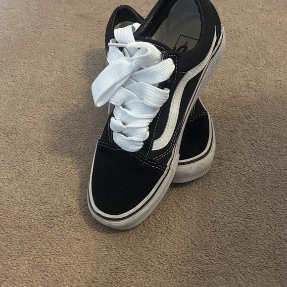 Vans Shoes - Vans Black and White Women's Old Skool Sneakers